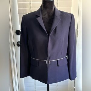 Preston & York Black Blazer - Nicely Tailored with Zippered Waist